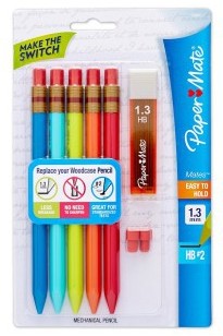 Papermate 1.3mm lead pencils