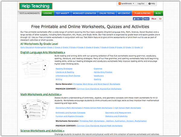 free printable vocabulary worksheet generator