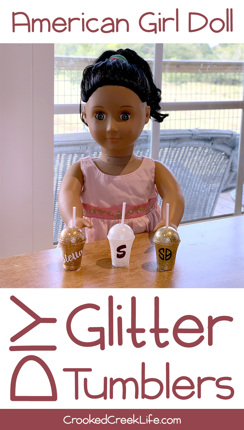 DIY AG Doll Glitter Tumblers