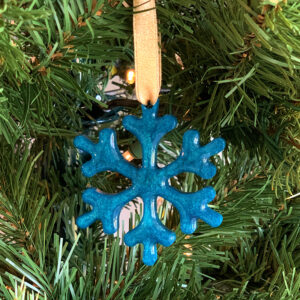 Custom Color Snowflake Ornaments - Set of 4
