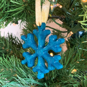 Custom Color Snowflake Ornaments - Set of 4