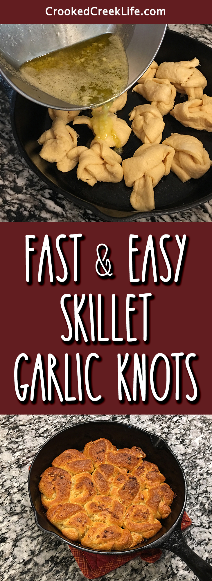 Fast & Easy Skillet Garlic Knots