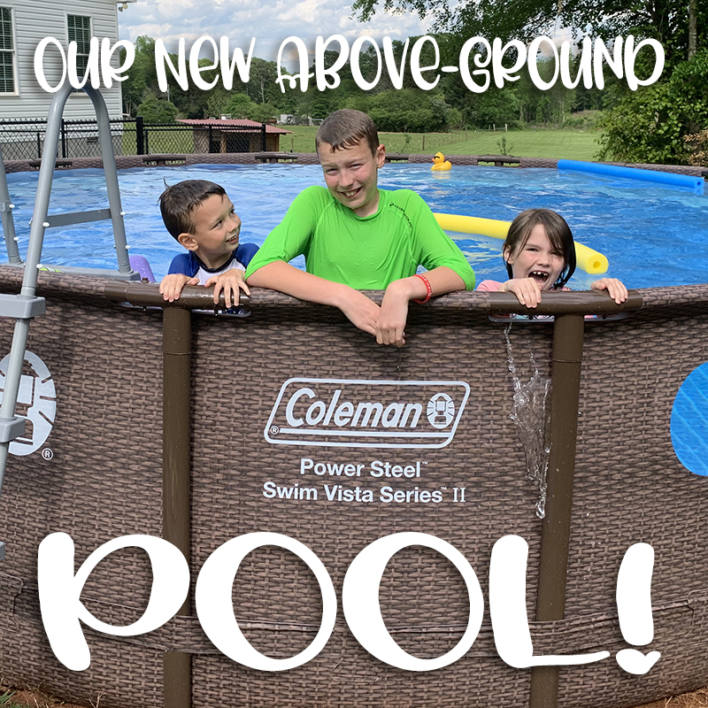 Our New Above-Ground Pool!