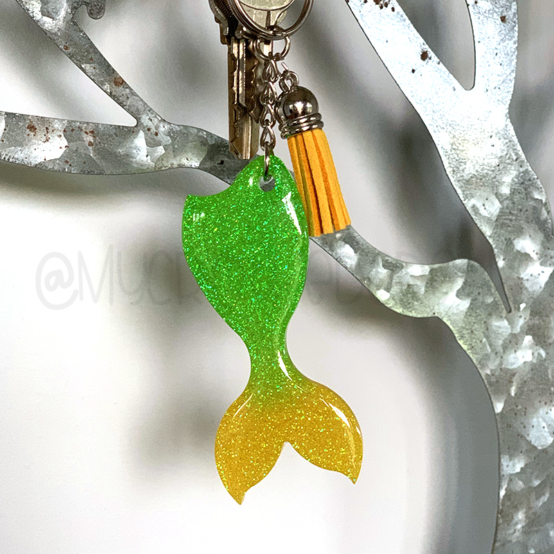 Details about  / Mermaid Keychain Sequins Keyring Glitter Jewelry Decorative Beautiful QK