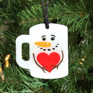 Snowman Mug Ornament or Keychain