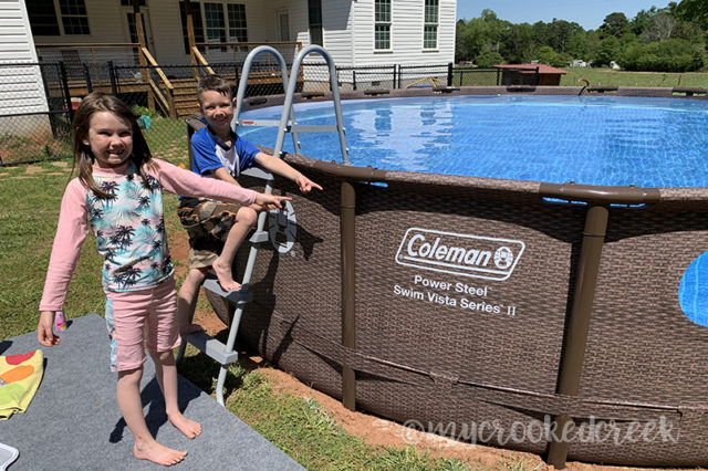 Our New Coleman Swim Vista Series II Above Ground Pool Crooked